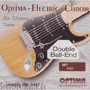 Optima 4028 Electric CHROME Strings SL, Double Ball End