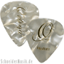 Ortega OGP-WP-M10 Celluloid Picks, Medium - White Pearl (10-pack)