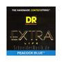 DR PBE-12 EXTRA LIFE Peacock Blue Electic Guitar Strings Extra-Heavy