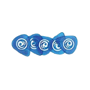 Planet Waves 10BU4-5 Surepicks 0.91mm Medium - translucent blue (5 pack)