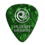 Planet Waves 1CGP4-10 Celluloid Standard Picks 0.70mm Medium - green pearl (10 pack)
