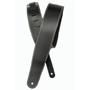 Planet Waves 25LS00-DX Classic Collection DELUXE Leather Strap w/Contrast Stitch, black