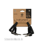 Planet Waves PW-CGTP-305 CLASSIC Series 1/4" Patch Cable, 2x w/right angle 15 cm, 3-pack