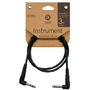 Planet Waves PW-CGTPRA-03 CLASSIC Series 1/4" Patch Cable, 2x w/right angle, 90 cm