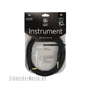 Planet Waves PW-CPGRA-10 CUSTOM PRO Series Mono 1/4" Instrument Cable, straight - w/right angle 10Ft. (3.0m)