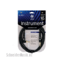 Planet Waves PW-GRA-20 CUSTOM Series Mono 1/4" Instrument Cable, straight - w/right angle 20Ft. (6.0m)