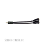 Planet Waves PW-P047ZZ Double Adapter, 1/8" Male Stereo - Dual 1/8" Female Stereo