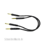 Planet Waves PW-P-01 CUSTOM Series Mono 1/4" Patch Cable, straight - straight 1Ft. (30cm) 2-Pack