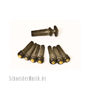 Planet Waves PWPS4 Bridge & End Pins Ebony w/Brass Inlay