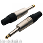 RockCable RCL10002 P - 1/4" straight Plug, Mono, with plastic cap