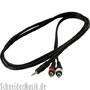 RockCable RCL 20902 D4 Patch Cable, 1x 3.5 mm Stereo Male - 2x RCA Male, 1.5 m