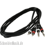 RockCable RCL 20934 D4 Patch Cable, 2x RCA Male - 2x 6.3 mm Mono Male, 3.0 m