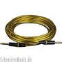 RockCable RCL 30205 D6 GOLD Instrument Cable, straight - straight 5m, gold