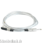 RockCable RCL 30253 D6 SILVER Instrument Cable, straight - w/right angle 3m, silver
