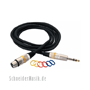 RockCable RCL30386 D6 F BA Fully balanced Microphone cable, XLR(F) / XLR(F), straight 1/4" plug
