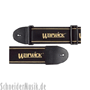 RockStrap RST NB1CE Nylon Bass Strap negro, con logotipo WARWICK bordado