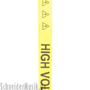 RockStrap RST NY1CP Nylon Guitar Strap yellow, printed motif "High Voltage"
