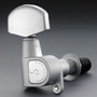 Schaller M6SC Topmount 7502MC Mechanik M6 Klemm Top Mount 3 links/ 3 rechts, maschinenpoliert Satin  Chrom