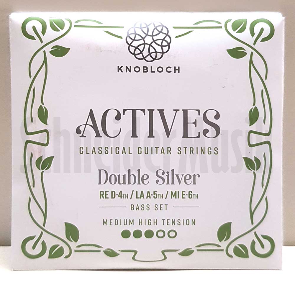 Knobloch Strings 400ADS QZ Double Silver, Medium High Tension. BassSet