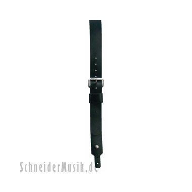 Dunlop Red Monkey Leder Gitarren Gurt Refugee, schwarz