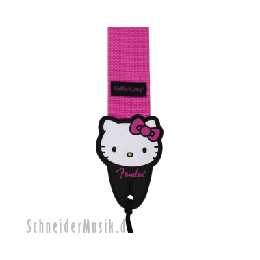 Fender 097-0662-004 Hello Kitty Rubber End Gurt pink
