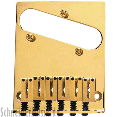 Fender 099-0807-200 American Series Telecaster&reg;, 6-Saddle Bridge Assembly, gold
