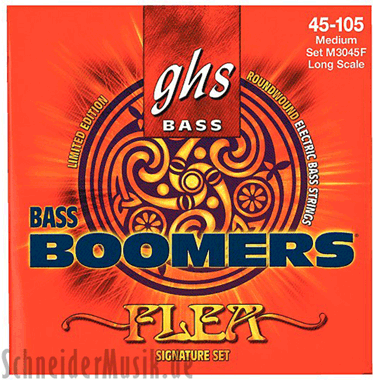 GHS 3045 F Flea Signature Bass Boomers Roundwound