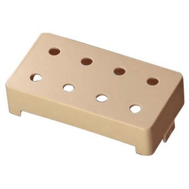 Schaller 164 Tonabnehmer-Zubeh&ouml;r Kappen 8 Loch Bass ABS Kunststoff Creme
