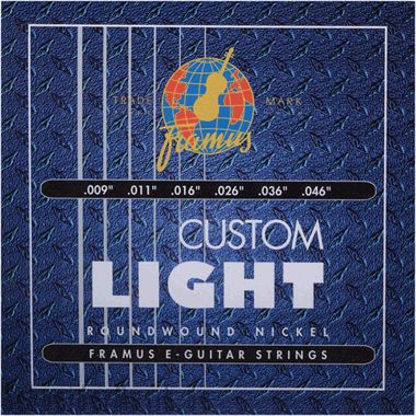 Framus 45210 Blue Label Nickel Roundwound, Custom Light