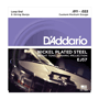 D'Addario EJ57 Banjo 5-string Nickel Wound, Loop End, custom medium 11-22 D'Addario EJ57 Banjo 5-string Nickel Wound, Loop End, custom medium 11-22