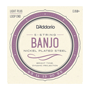 D'Addario EJ60+ Banjo 5-string Nickel Wound, Loop End, light plus 9,5-20 D'Addario EJ60+ Banjo 5-string Nickel Wound, Loop End, light plus 9,5-20