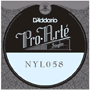 D'Addario Pro-Arte NYL058W Single String Classical Guitar, Silver Plated Copper, .058 D'Addario Pro-Arte NYL058W Single String Classical Guitar, Silver Plated Copper, .058