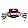 Ernie Ball EB6051 6" / 15cm Patch Cable with angled/angled 3-Set - White Ernie Ball EB6051 6" / 15cm Patch Cable with angled/angled 3-Set - White