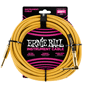 Ernie Ball PO6070 7,6M / 25 Ft instrument cable / Golden plugs straight - angle / gold braided Ernie Ball PO6070 7,6M / 25 Ft instrument cable / Golden plugs straight - angle / gold braided
