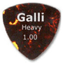 Galli A9H Set of 6 Celluloid SHELL Triangular 346 Pick, Heavy 1.00 mm Galli A9H Set of 6 Celluloid SHELL Triangular 346 Pick, Heavy 1.00 mm