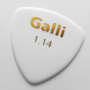 Galli B15XH Set of 6 Celluloid WHITE Triangular 346 Pick, X-Heavy 1.14 mm Galli B15XH Set of 6 Celluloid WHITE Triangular 346 Pick, X-Heavy 1.14 mm