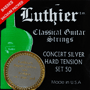 Luthier Set 50C Concert Silver mit CARBON Diskant, Hard Tension Luthier Set 50C Concert Silver mit CARBON Diskant, Hard Tension