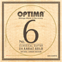 Optima No.6 Classical 24K GOLD Strings, Carbon Set - Medium Tension - G3 wound (24K Gold plated) Optima No.6 Classical 24K GOLD Strings, Carbon Set - Medium Tension - G3 wound (24K Gold plated)