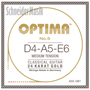 Optima NO.6 GMT Classical 24K GOLD Strings, 3-Bass-Set - Medium Tension Optima NO.6 GMT Classical 24K GOLD Strings, 3-Bass-Set - Medium Tension