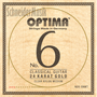 Optima NO.6 GNMT Classical 24K GOLD Strings, Nylon Set - Medium Tension Optima NO.6 GNMT Classical 24K GOLD Strings, Nylon Set - Medium Tension