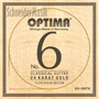 Optima NO.6 GNMTW Classical 24K GOLD Strings, Nylon (wound G3) Set - Medium Tension Optima NO.6 GNMTW Classical 24K GOLD Strings, Nylon (wound G3) Set - Medium Tension
