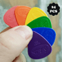 Schaller Nylon Picks 351 Standard Shape - 24 Pcs. in 6 different Gauges and Colors Schaller Nylon Picks 351 Standard Shape - 24 Pcs. in 6 different Gauges and Colors